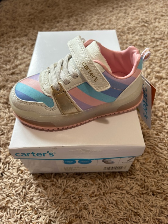 Carter's Other - Carter's Hirano Casual Light Up Toddler Girl Rainbow Sneakers size 7 NEW!!